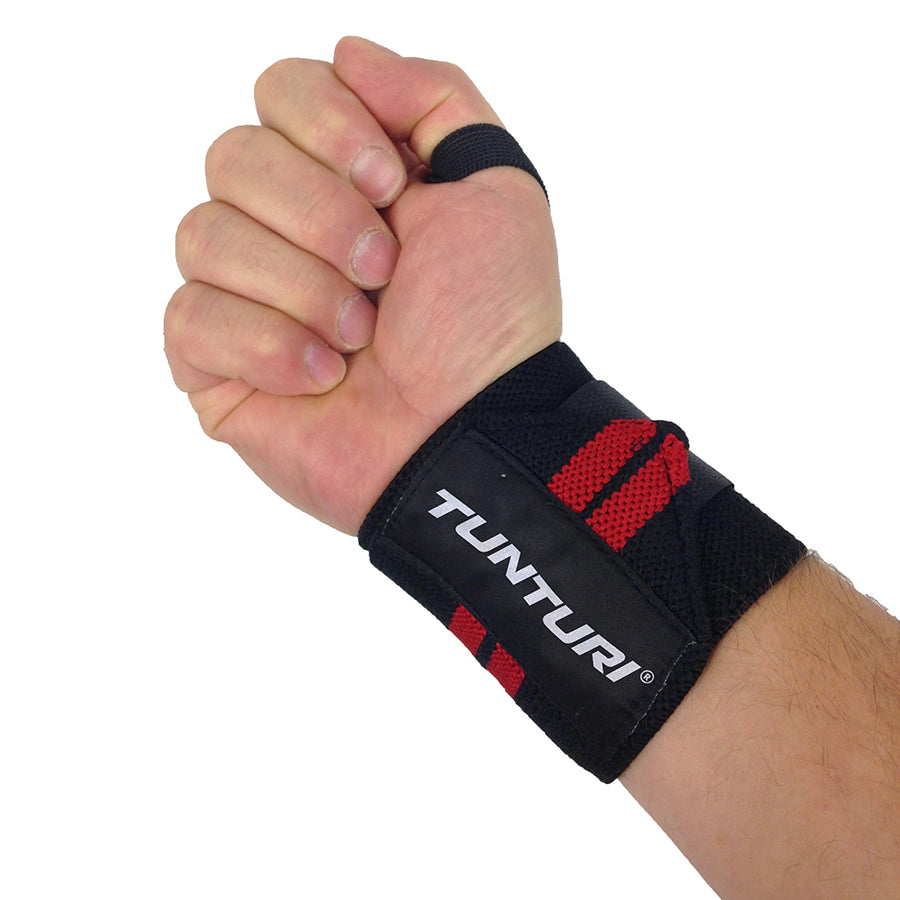 Tunturi Wrist Wraps, red