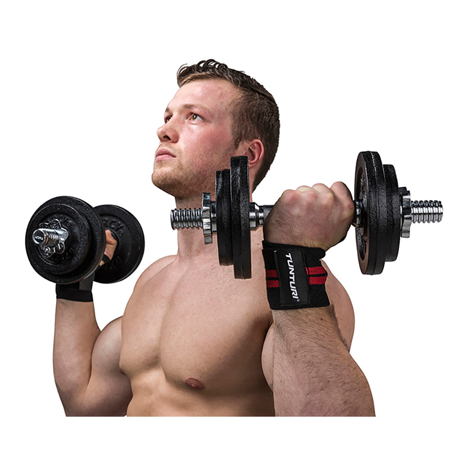 Tunturi Wrist Wraps, red