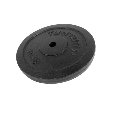 Viktskiva TUNTURI Platta Svart, 30 mm, 15kg