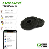 Viktskivor TUNTURI Plates Black, 30 mm, 0.5kg