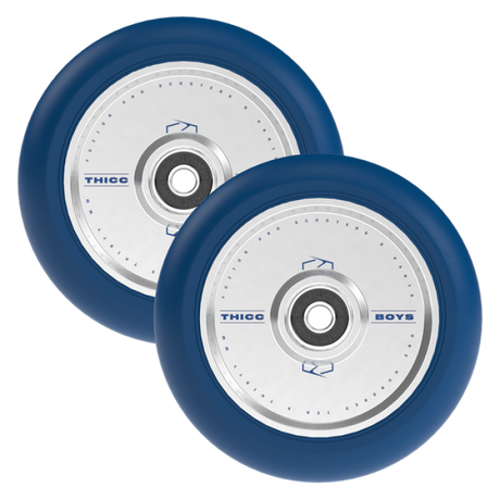 Hjul för sparkcykel FUZION Thiccboys Wheels 30 x 110mm Navy/Silver