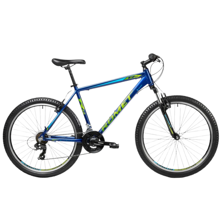 Blågrön ROMET Rambler R6.0 26 tum cykel i sidovy