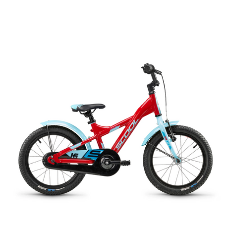 Barncykel S´COOL XXlite, 16" röd/ljusblå