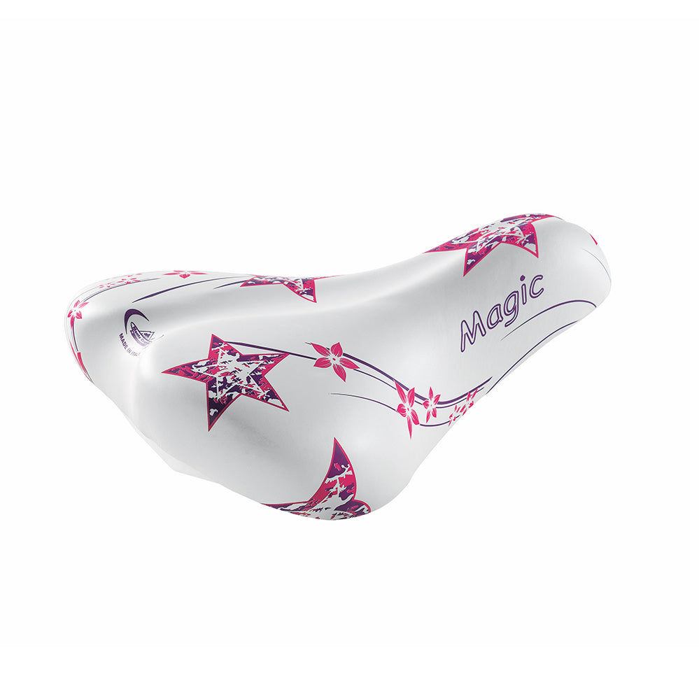 Sadel SELLE MONTE GRAPPA Magic 20"-24", vit-rosa