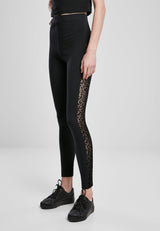 UC Flock Lace Stripe Leggings