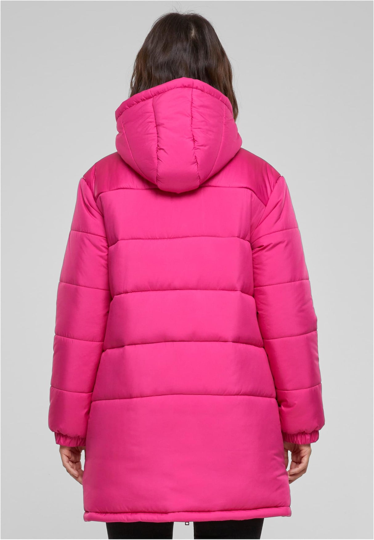 UC Hooded Mixed Puffer Coat