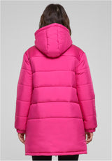 UC Hooded Mixed Puffer Coat