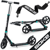 Scooter SOKE City, black-turquoise