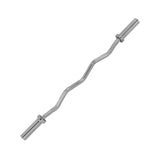 Lyftstång TUNTURI Olympic Curlbar Chrome, 50 mm, 120cm, SpringCol