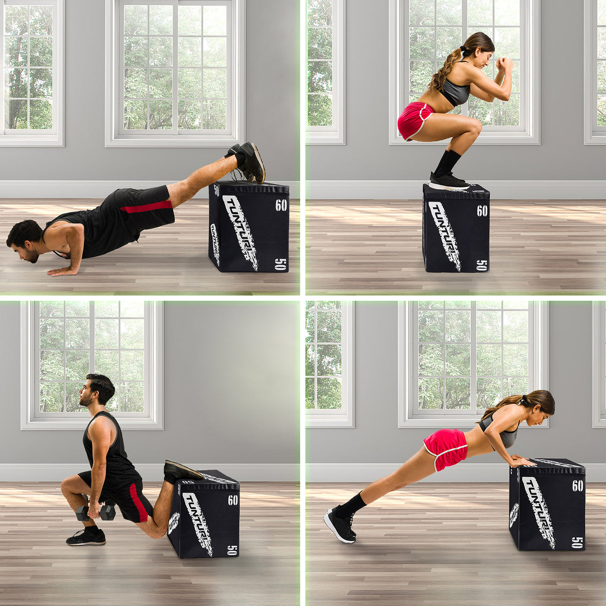 Träningsbox TUNTURI Plyo Box Soft (EVA) 50/60/75cm