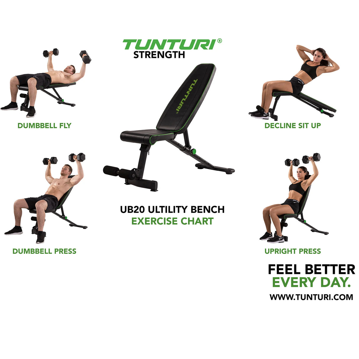 Träningsbänk Tunturi UB20 Utility Bench