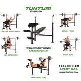 Träningsbänk Tunturi WB60 Olympic Width Weight Bench