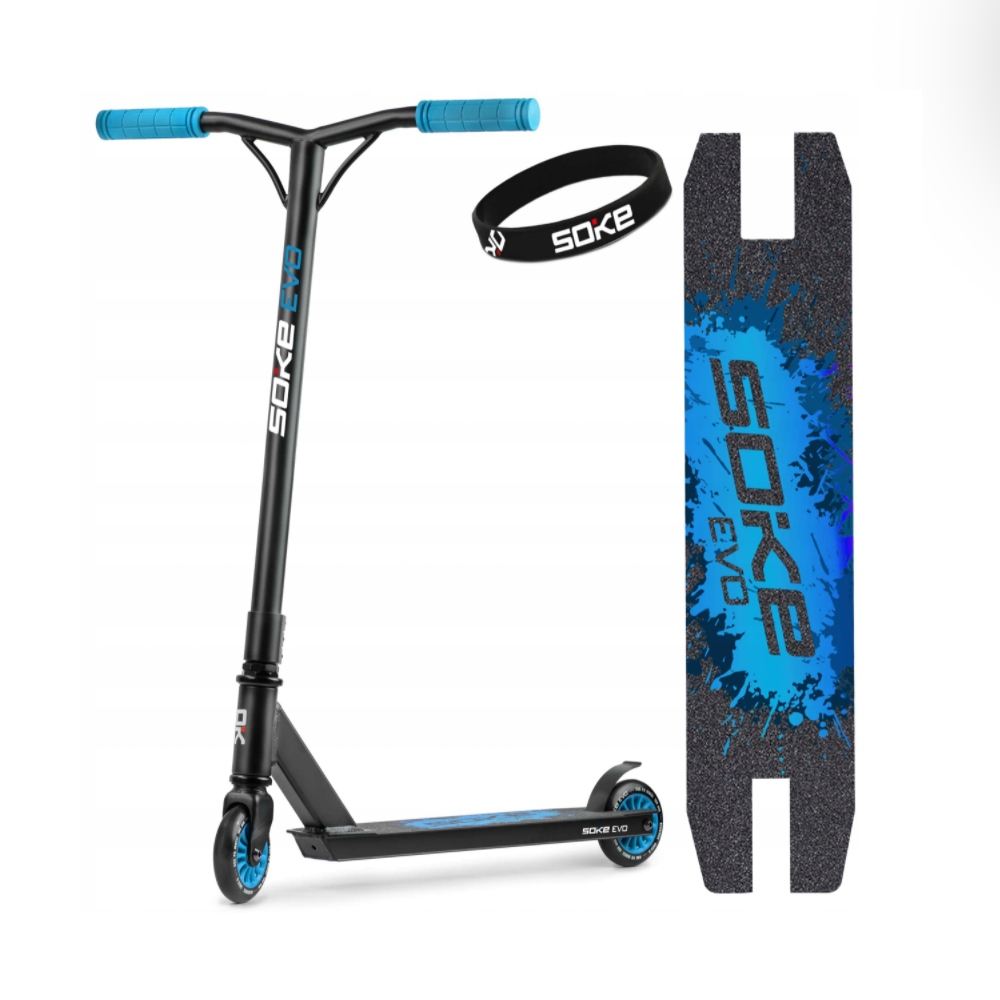 Trick-scooter SOKE EVO, svart-blå