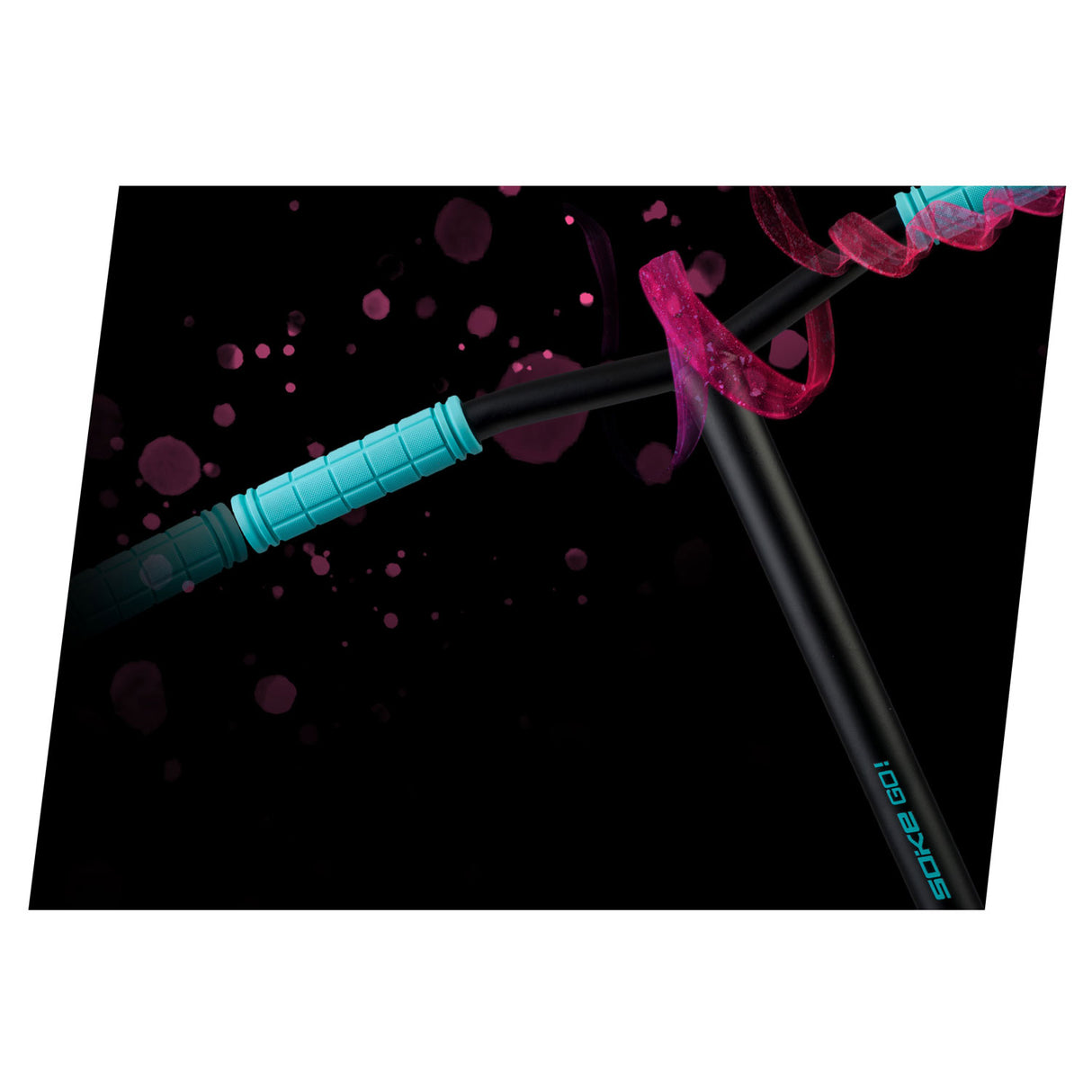 Stuntscooter SOKE GO! svart och rosa