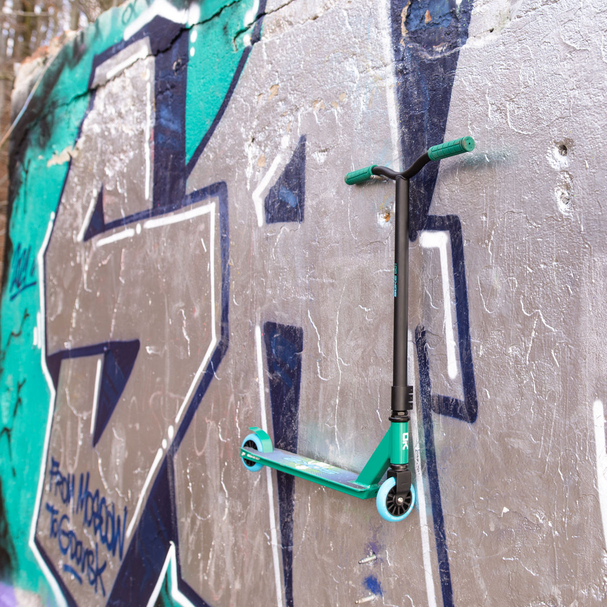 Stuntscooter SOKE GO! grön-blå