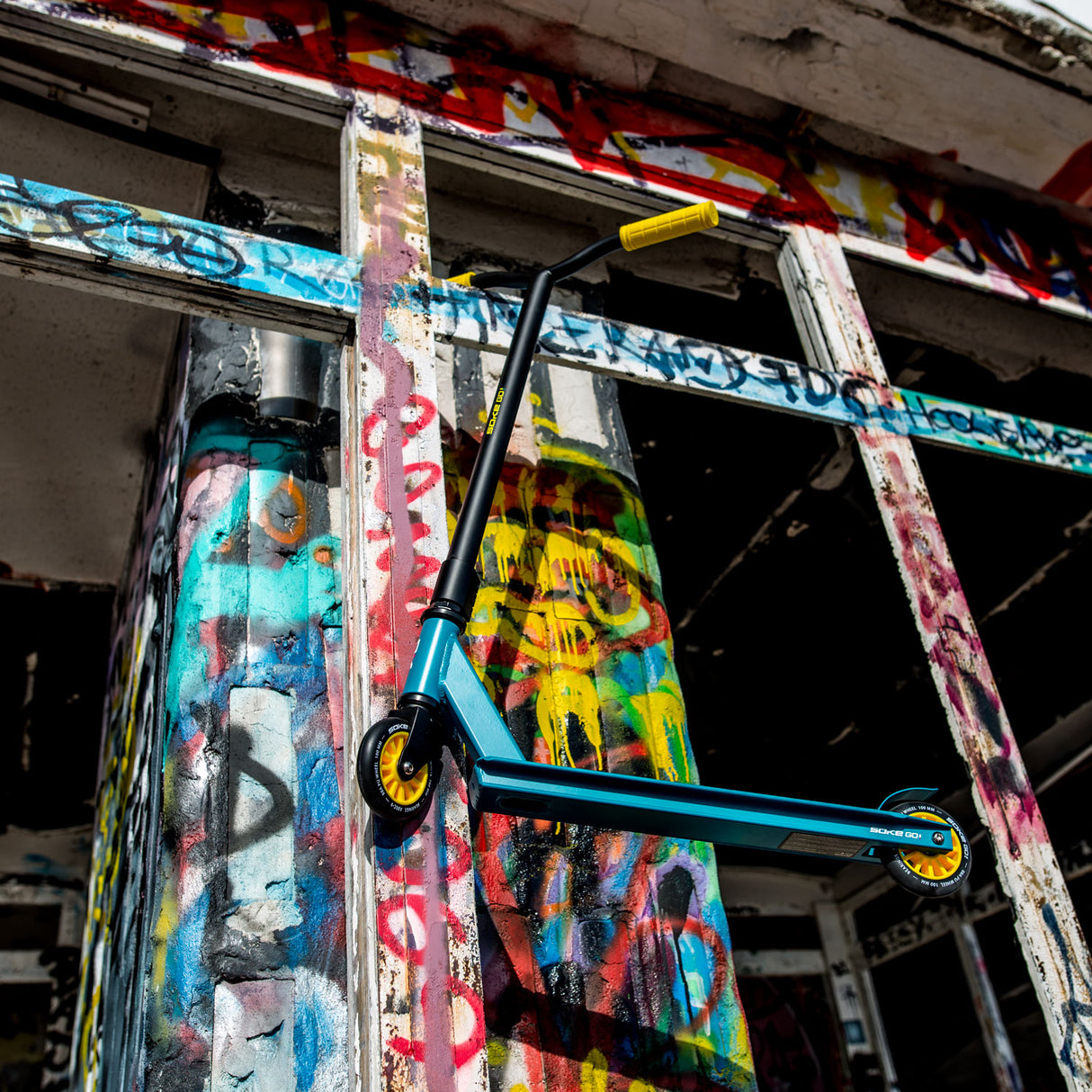 Stuntscooter SOKE GO! blå-gul