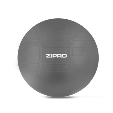 Gymnastikboll ZIPRO Anti-Burst Gymnastics Ball Premium 65cm, grå