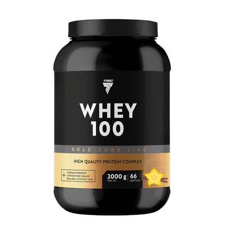 Proteinpulver TREC GOLD CORE LINE WHEY 100 VANILLA 2000g