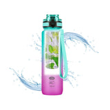 Vattenflaska NILS NCD04, 950 ml, rosa-grön