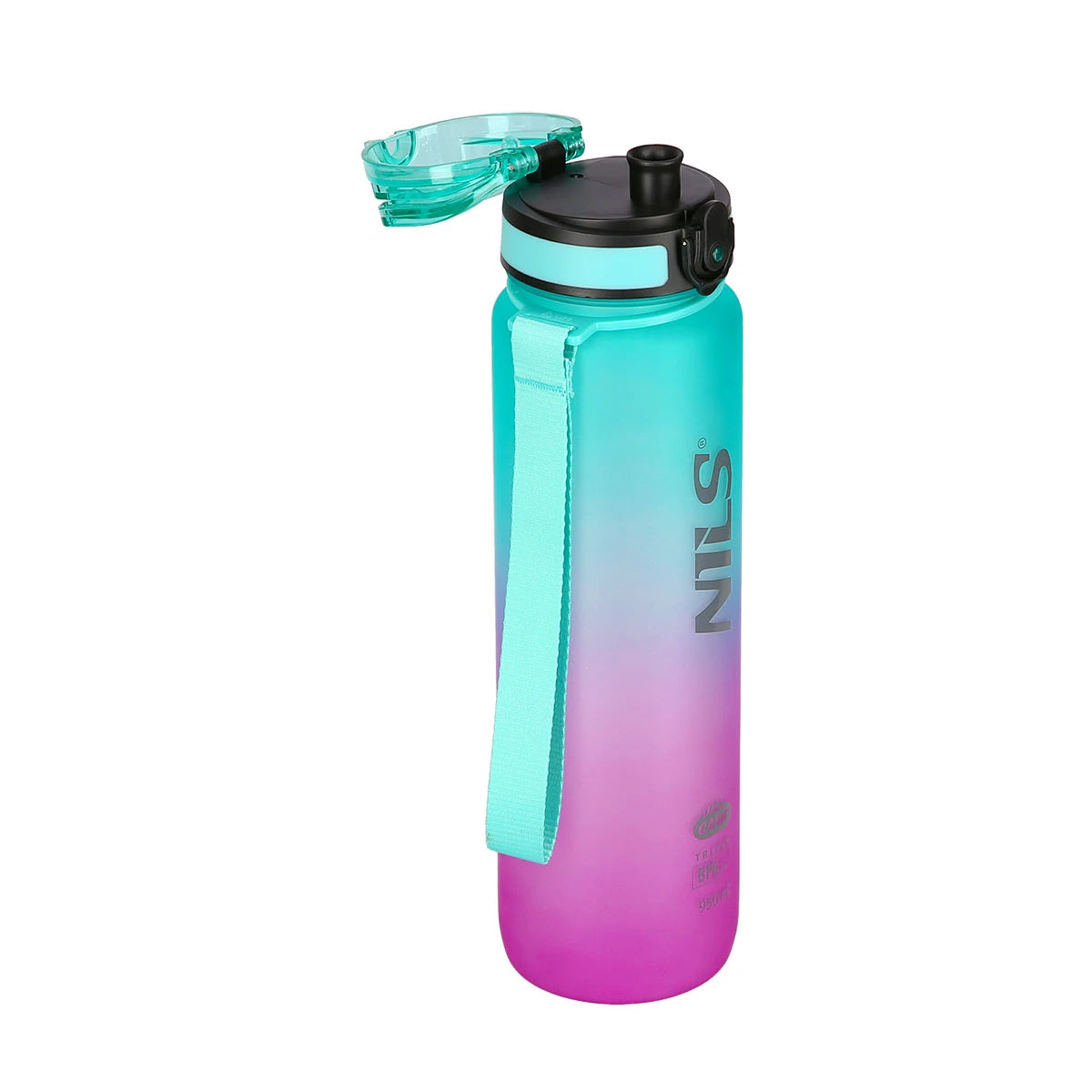 Vattenflaska NILS NCD04, 950 ml, rosa-grön