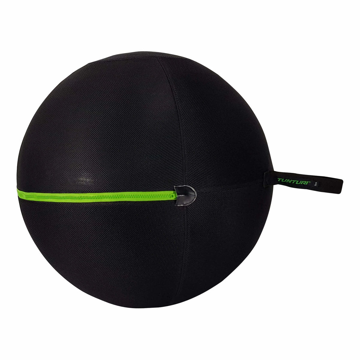 Gymbollöverdrag TUNTURI Gymball Cover 75cm, med grönt blixtlås