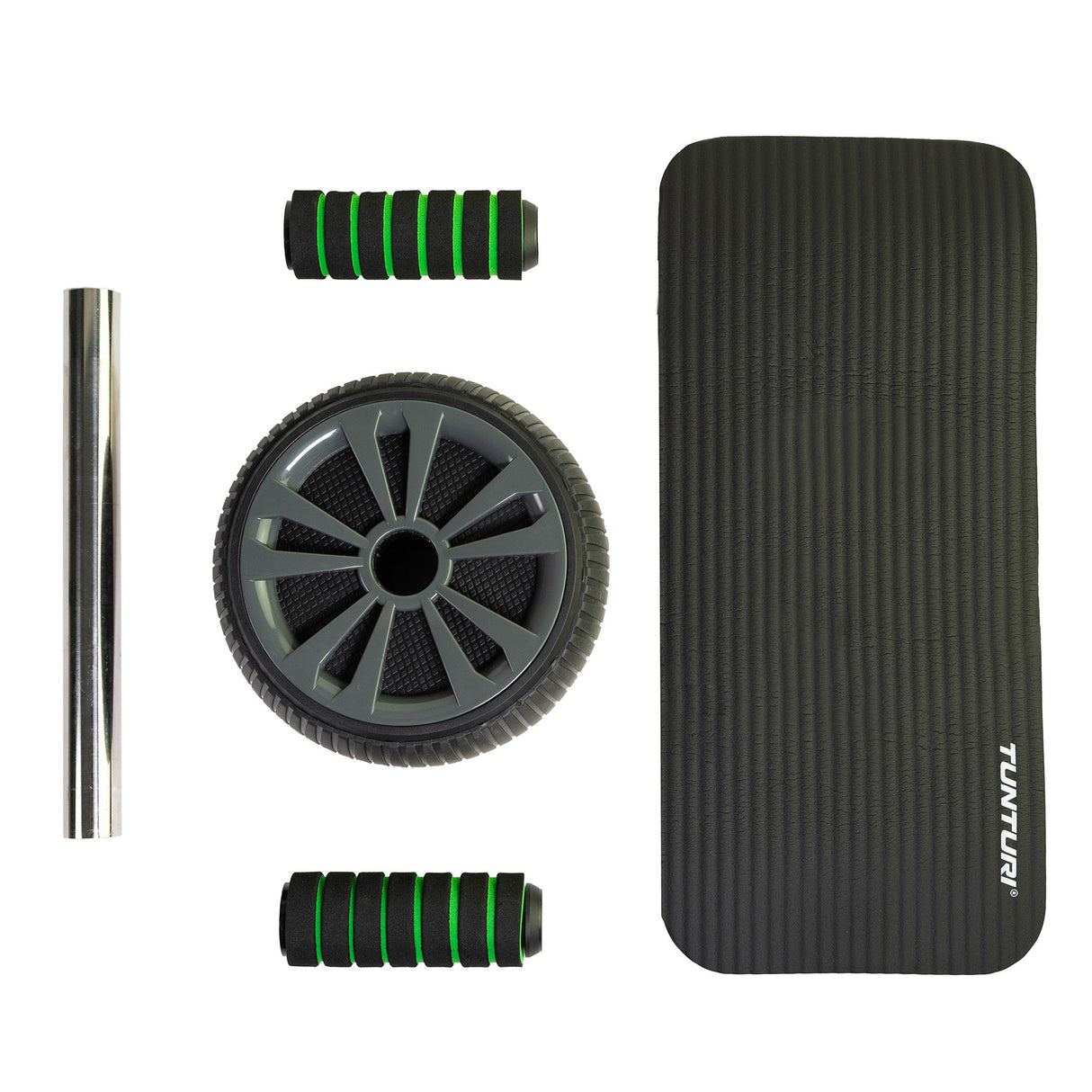 Magträningshjul TUNTURI Pro Exercise Wheel Deluxe, med knäskydd