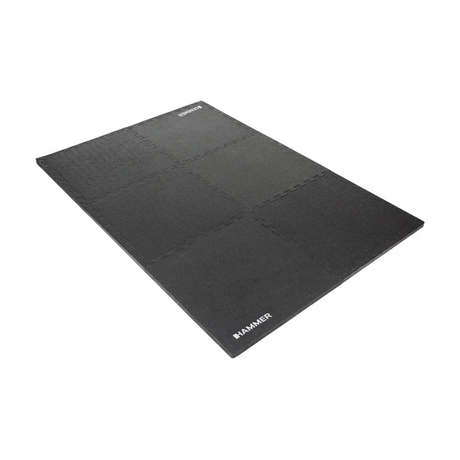 HAMMER Puzzlemat Professional träningsmatta, 156 x 104 x 2,5 cm, 6 delar