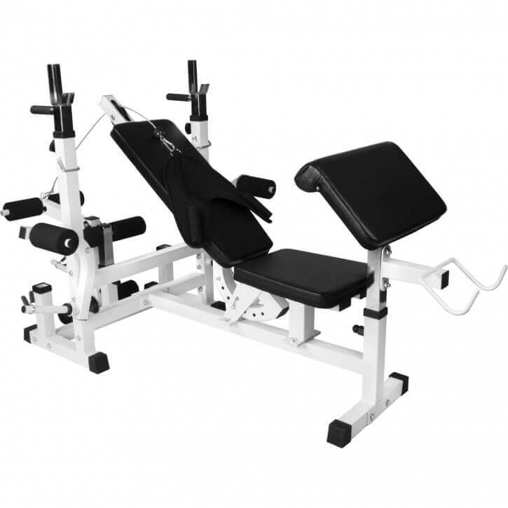 Multigym BASIC White 100kg Viktpaket, Lats, Gymgolv