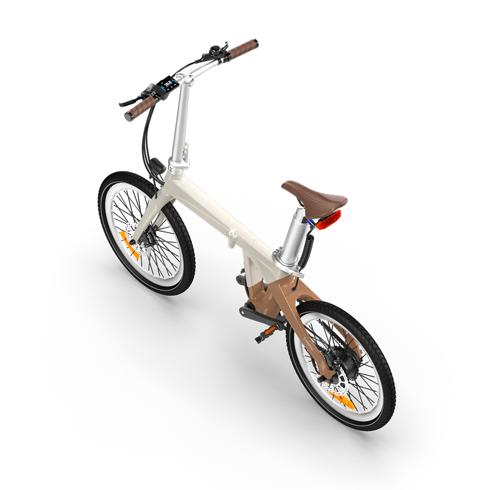 Elcykel ADO A20 Carbon, Amble Latte