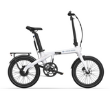 Hopfällbar elcykel ADO Air Carbon PRO, Vit