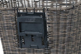 Cykelkorg fram Basil Bremen Rattan Look KF, löstagbar