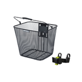 Framkorg BASIL Bilbao KF för styre, med handtag, svart