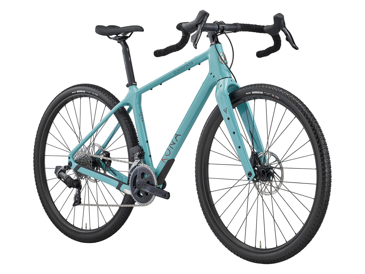 Gravelbike KONA Ouroboros CR/DL, Gloss Harbor Gray (Green)