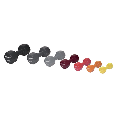 TOORX Vinylhantel, gul, 0,5 kg