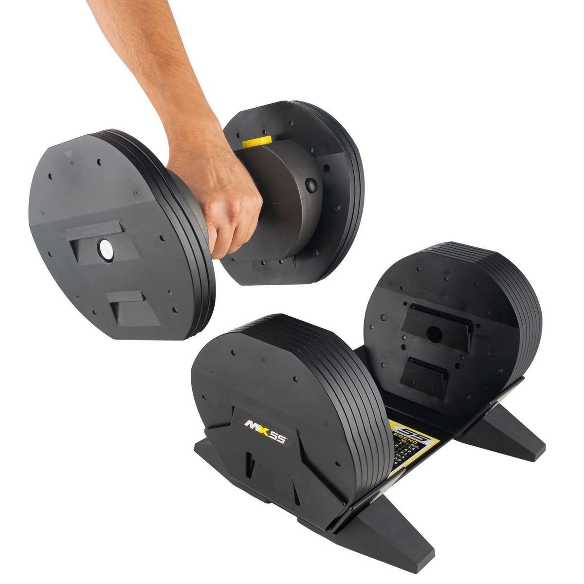 Justerbar hantel TUNTURI MX55 Hantel 4,5-24,9 kg