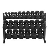 Hantelställ TUNTURI Platinum Hex Rubber Dumbbell Rack
