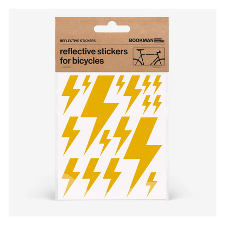 Reflekterande klistermärken för cykel BOOKMAN Reflective Stickers for Bicycles, Flash Yellow