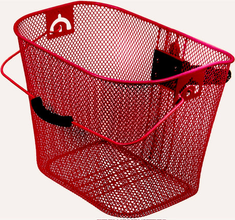 Frontkorg BURGHARDT, stjälmfäste, metall, röd, med handtag