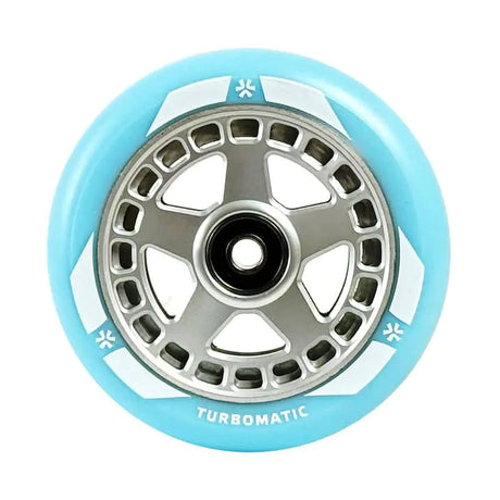 Hjul till sparkcykel Union Turbomatic V2 Pro Scooter Wheel 110mm Blue/Silver