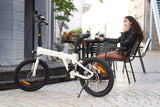 Hopfällbar elcykel ADO A20 AIR, vit