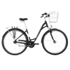 Cykel ROMET Art Deco Lux, med främre korg, svart