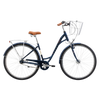 Cykel ROMET Art Deco Lux, med främre korg, blå