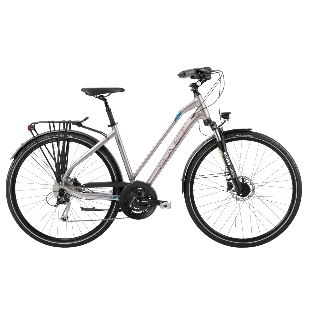 Cykel ROMET Gazela 8, grå-blå