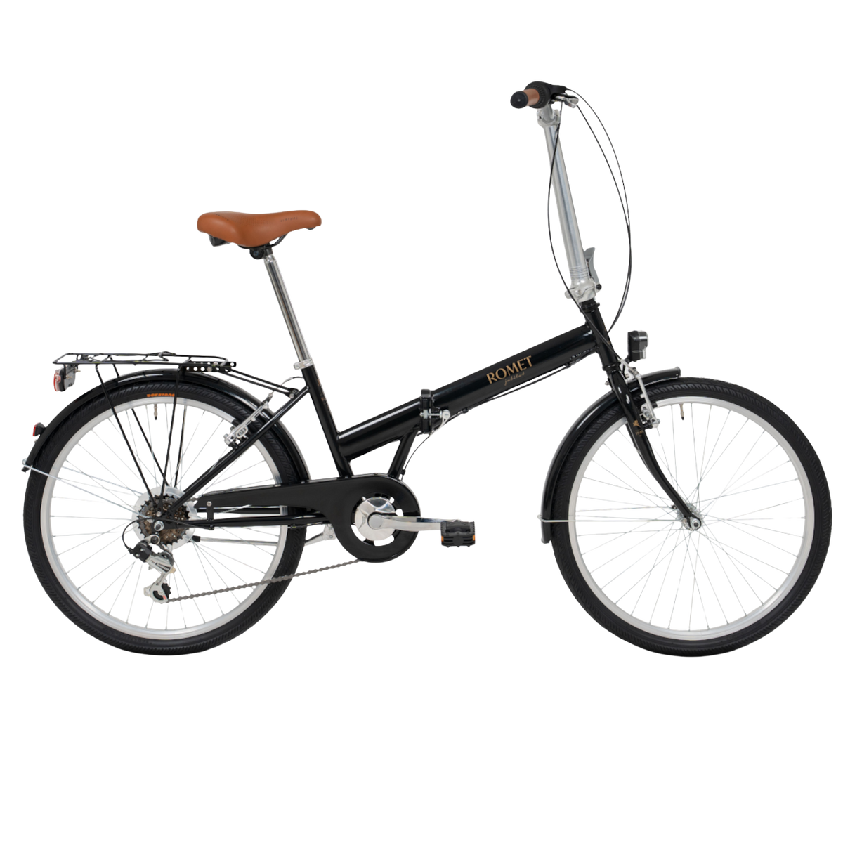 Hopfällbar cykel ROMET Jubilat ECO, svart