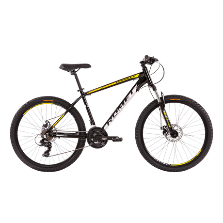 Ungdomscykel ROMET Rambler R6.2, 26" 17" M, svart-gul