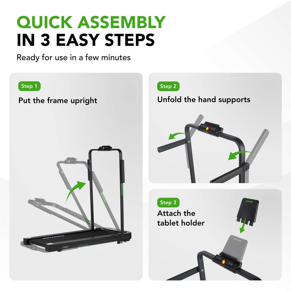 Löpband TUNTURI Cardio Fit T5 med Bluetooth