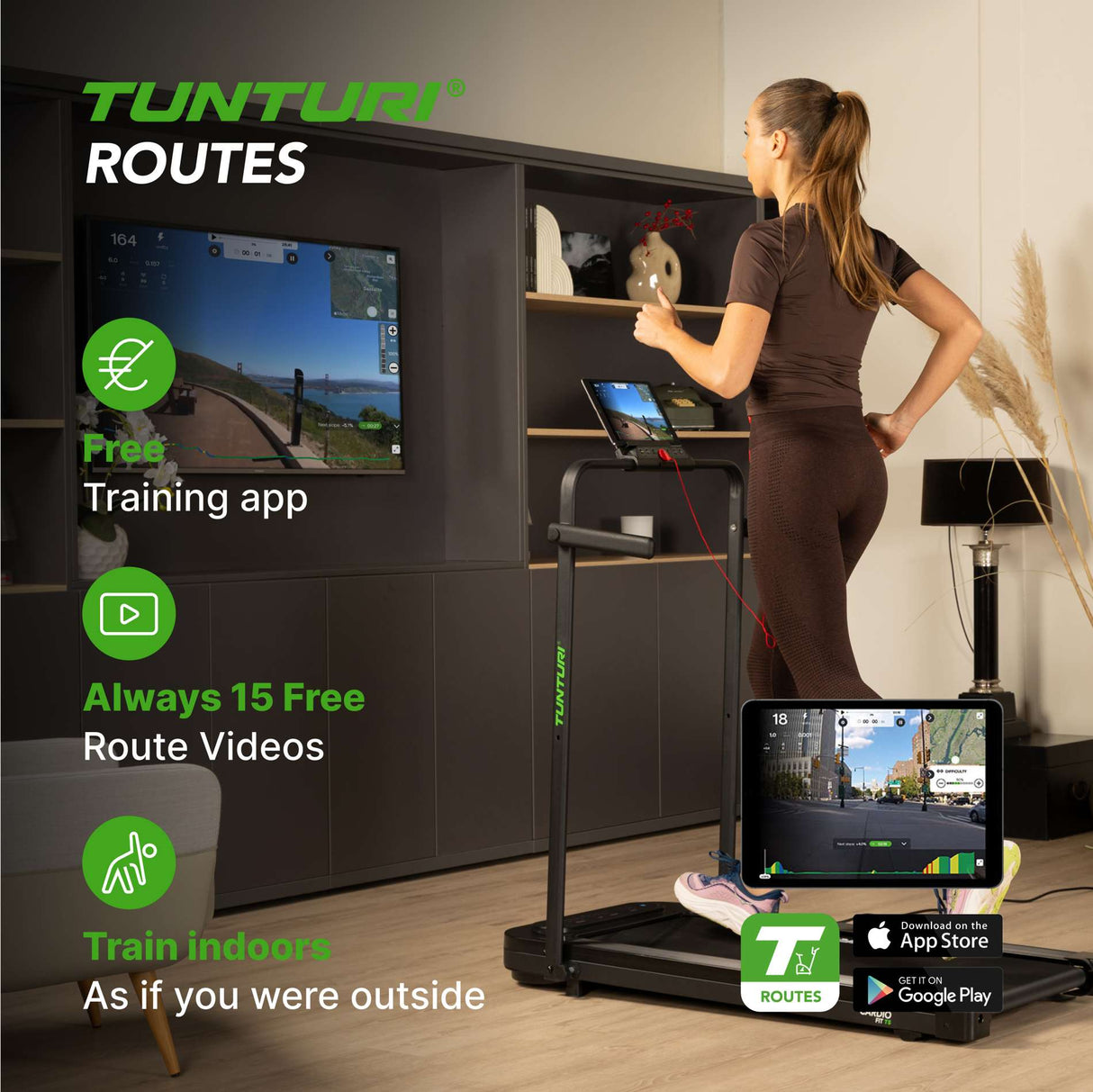 Löpband TUNTURI Cardio Fit T5 med Bluetooth