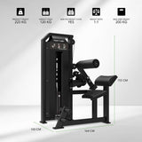 TUNTURI Platinum - Dubbel Rygg/Mag-kombination - Selectorized - V-Series