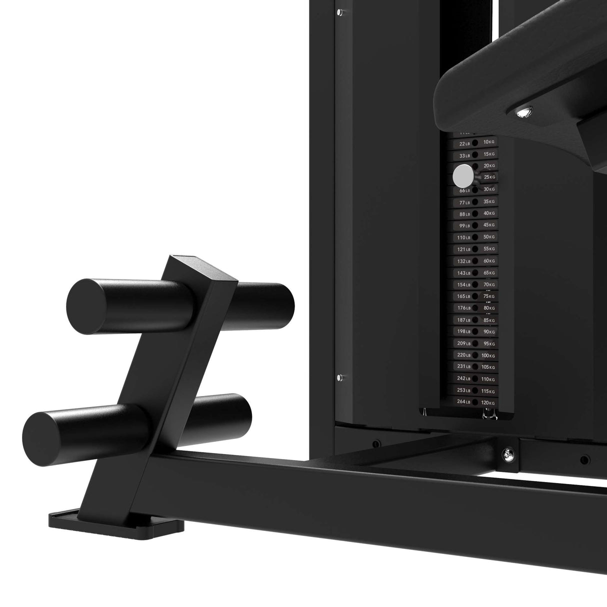 TUNTURI Platinum - Dubbel Rygg/Mag-kombination - Selectorized - V-Series