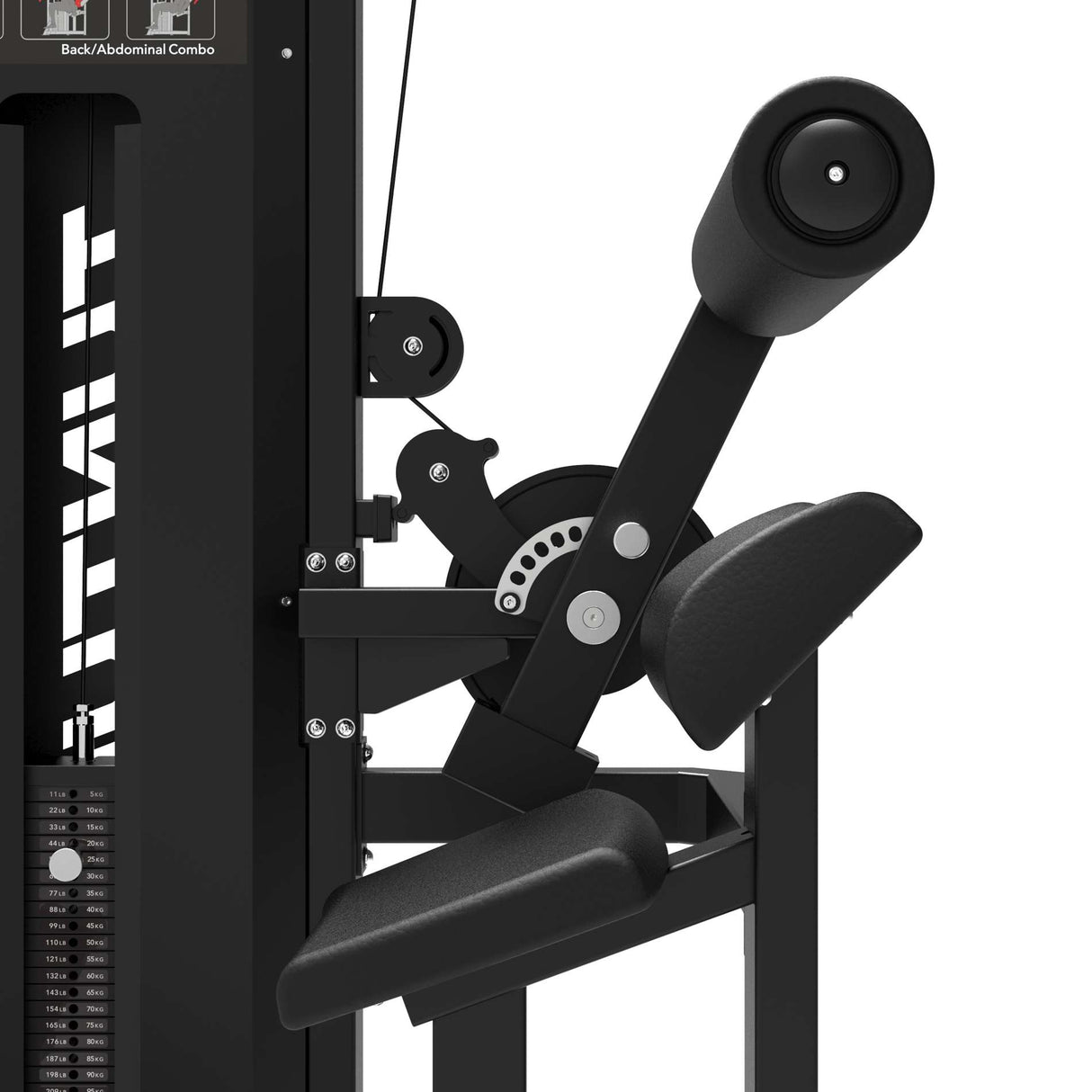 TUNTURI Platinum - Dubbel Rygg/Mag-kombination - Selectorized - V-Series